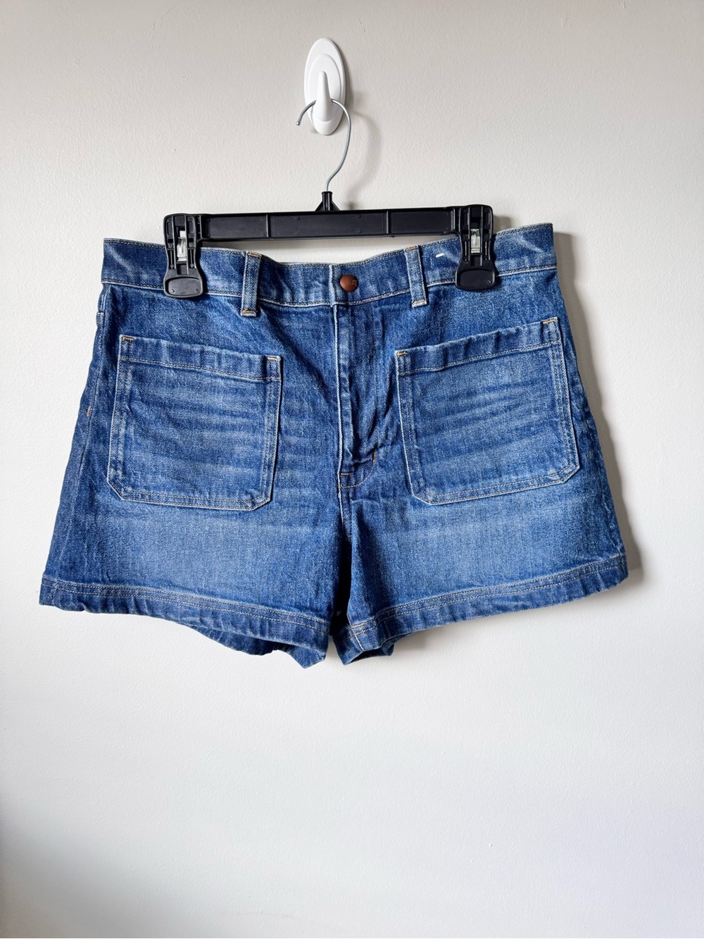 Madewell Emmett High Rise Pocket Denim Shorts Size 30